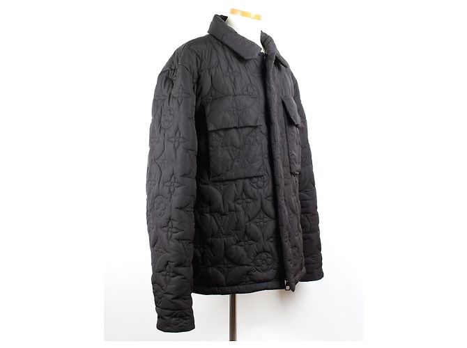 Louis Vuitton Giacca imbottita con monogramma floreale Nero - vista 7