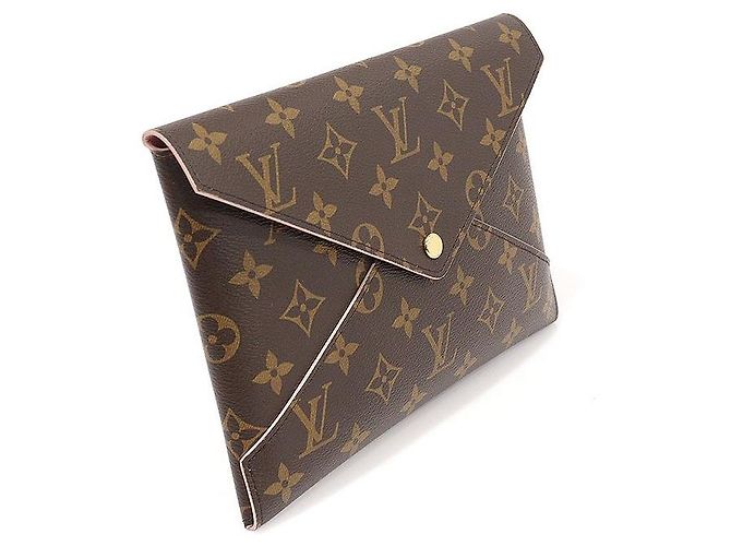 Louis Vuitton Pochette Kirigami in Tela Monogram Marrone - vista 2
