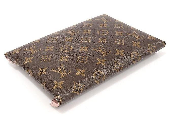 Louis Vuitton Pochette Kirigami in Tela Monogram Marrone - vista 4