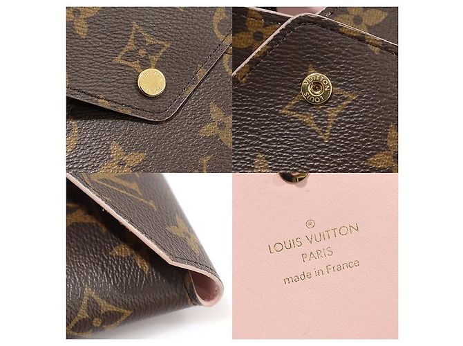 Louis Vuitton Pochette Kirigami in Tela Monogram Marrone - vista 7