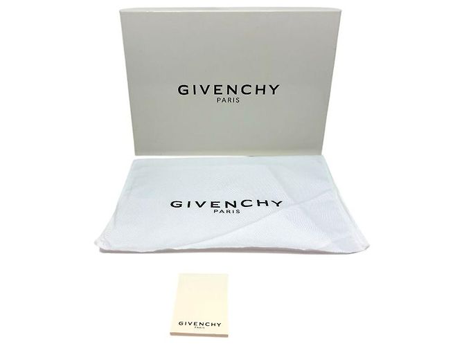 Givenchy Clutch Envelope Antigona in Pelle di Capra Grigia Grande Marrone - vista 6