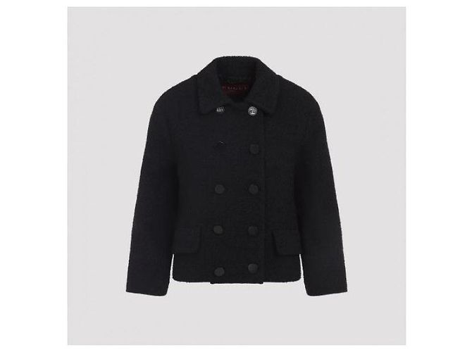 Gucci Schwarze Boucle-Wolljacke - Ansicht 5