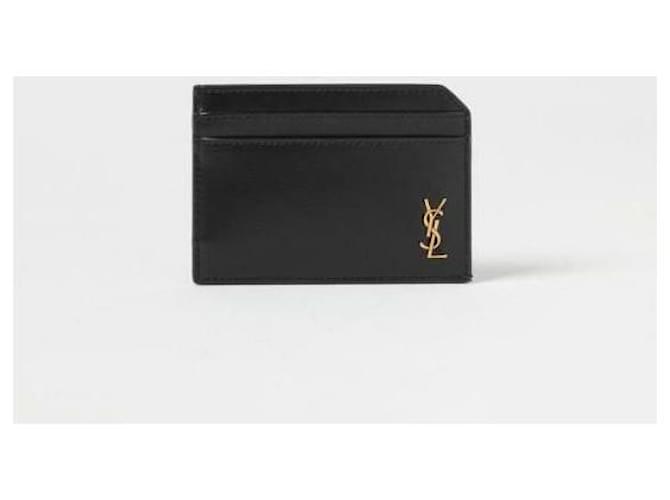 Saint Laurent Offenes Kartenetui Schwarz - Ansicht 4