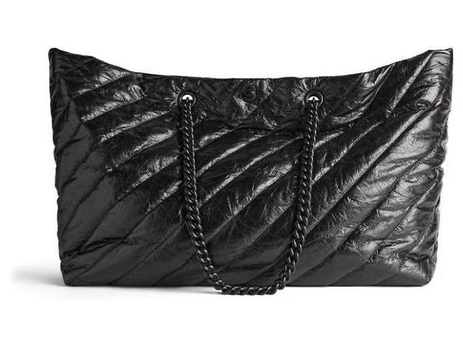 Balenciaga Grande borsa tote trapuntata schiacciata - vista 4
