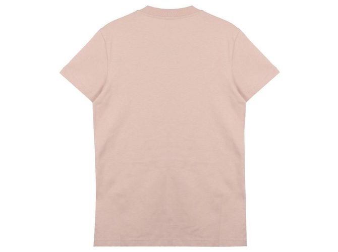Moncler Baumwoll-T-Shirt mit gesticktem Logo Pink - Ansicht 4