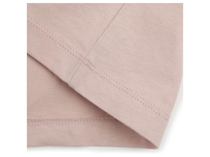 Moncler Baumwoll-T-Shirt mit gesticktem Logo Pink - Ansicht 7