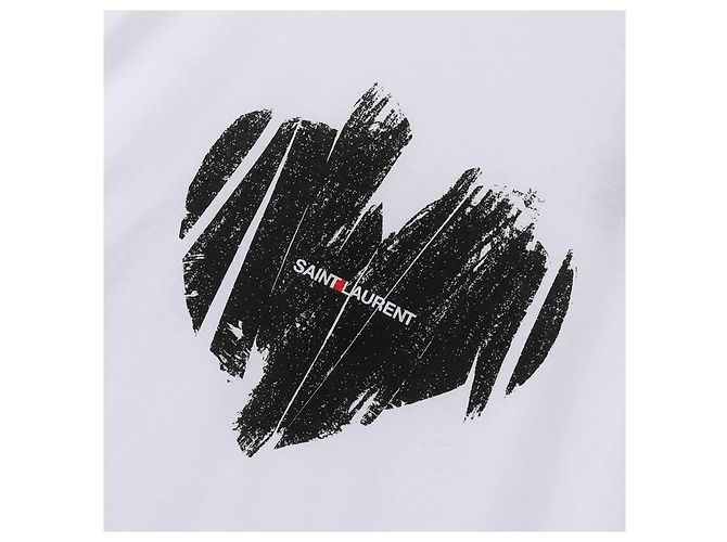 Saint Laurent Heart T-Shirt Weiß - Ansicht 7