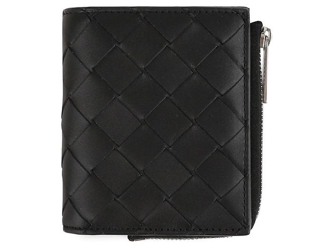 Bottega Veneta Intrecciato Folded Wallet Black - view 3