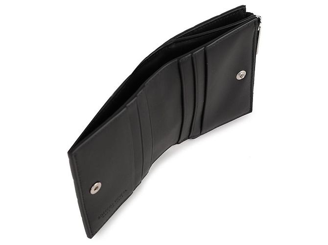 Bottega Veneta Intrecciato Folded Wallet Black - view 8