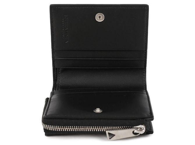Bottega Veneta Intrecciato Folded Wallet Black - view 9