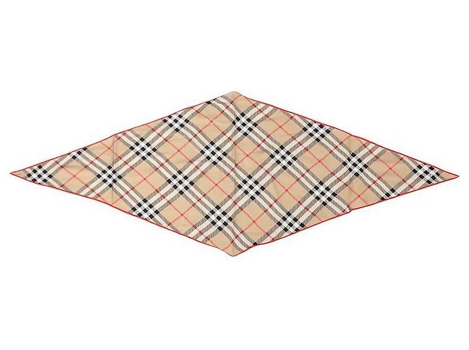 Burberry Pañuelo de seda Check Castaño - vista 4