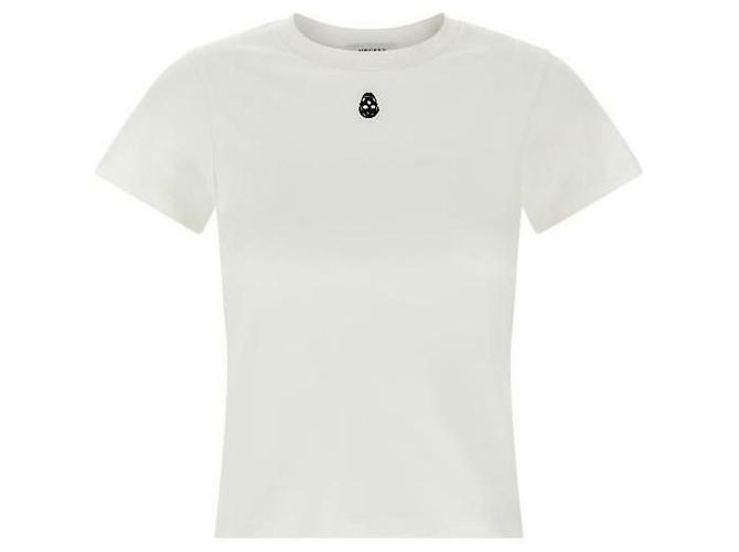 Alexander Mcqueen Camiseta Bordada com Caveira QLAEH - vista 4