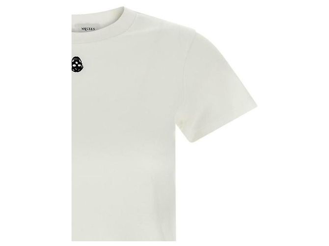 Alexander Mcqueen Camiseta Bordada com Caveira QLAEH - vista 6