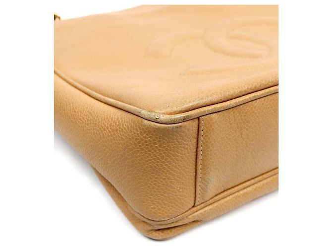 Chanel Borsa a spalla con catena CC beige Marrone - vista 6