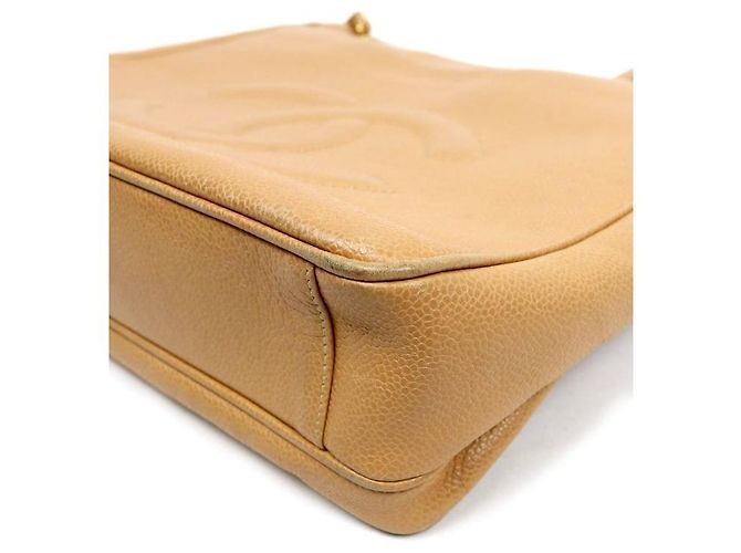 Chanel Borsa a spalla con catena CC beige Marrone - vista 7