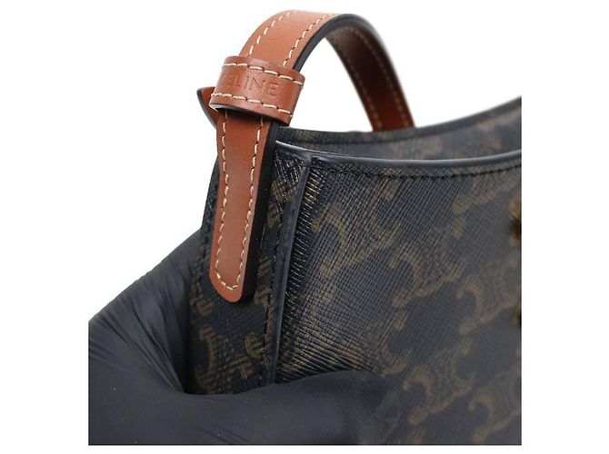 Céline Mittlere Triomphe Canvas Tilly Schultertasche - Ansicht 7