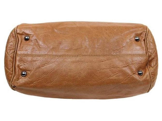 Chanel Brown Leather Big CC Chain Shoulder Bag - view 4