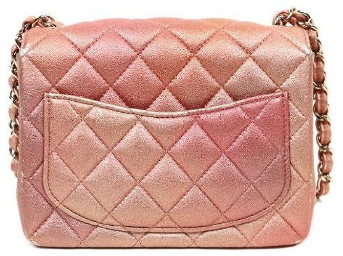 Chanel Piccola Borsa a Spalla con Catena Rosa - vista 3