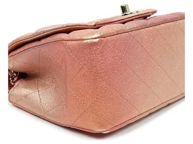 Chanel Piccola Borsa a Spalla con Catena Rosa - vista 5