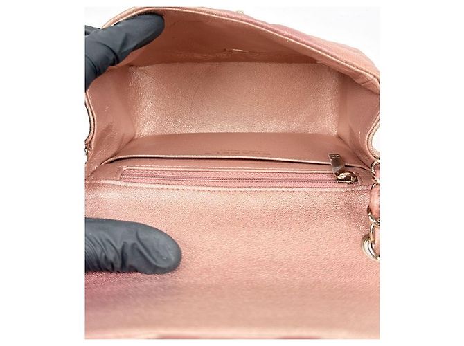 Chanel Piccola Borsa a Spalla con Catena Rosa - vista 9