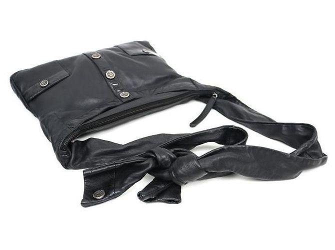 Girl Chanel Bolsa de ombro preta para mulher Preto - vista 5