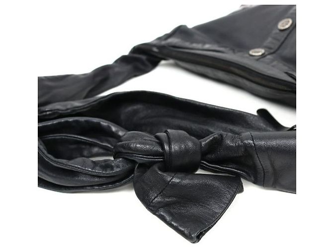 Girl Chanel Bolsa de ombro preta para mulher Preto - vista 6