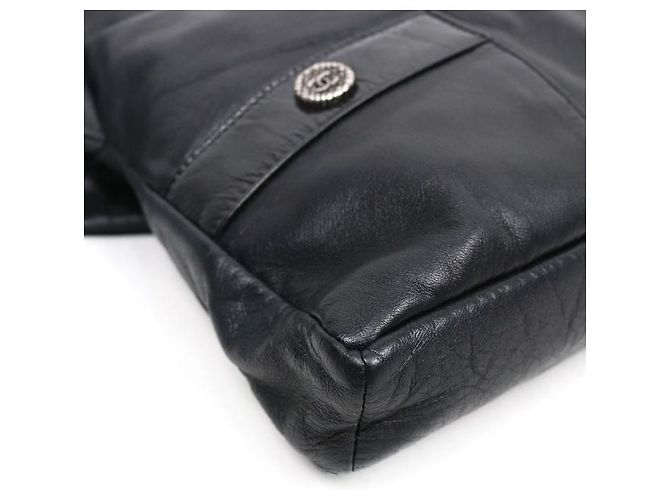 Girl Chanel Bolsa de ombro preta para mulher Preto - vista 7