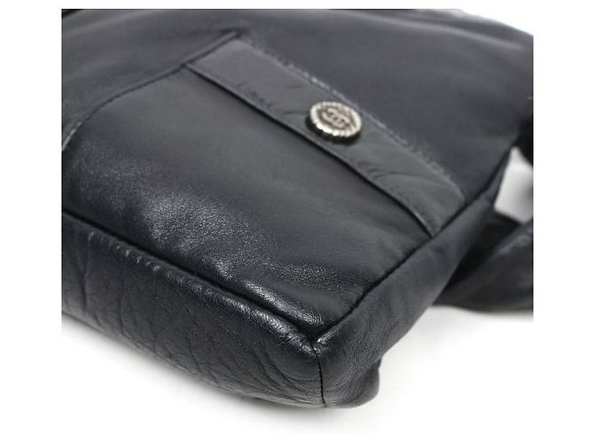 Girl Chanel Bolsa de ombro preta para mulher Preto - vista 8