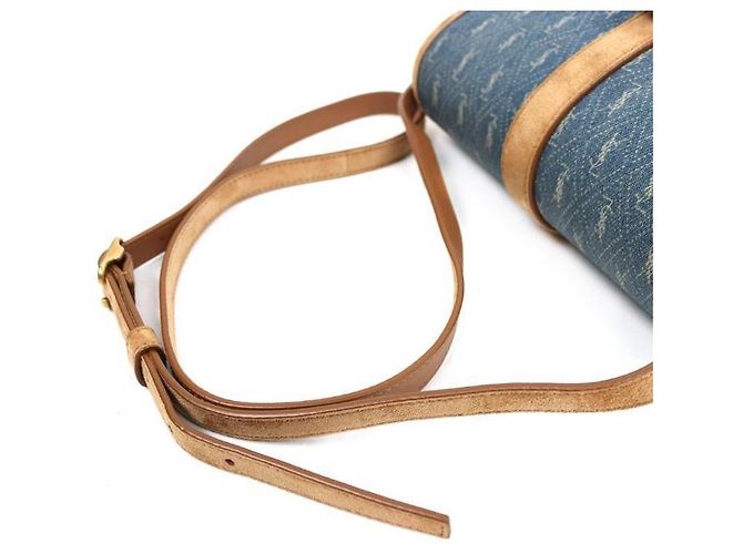 Saint Laurent Bolso de hombro de denim Azul - vista 12