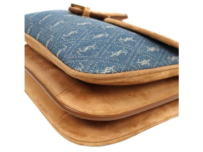 Saint Laurent Bolso de hombro de denim Azul - vista 8