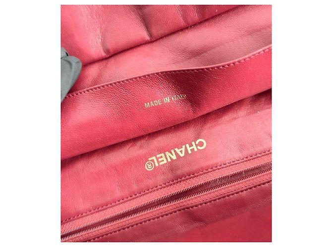 Chanel Borsa a Spalla Red Caviar Big CC Granshipping Rosso - vista 12