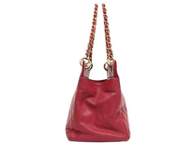 Chanel Borsa a Spalla Red Caviar Big CC Granshipping Rosso - vista 2