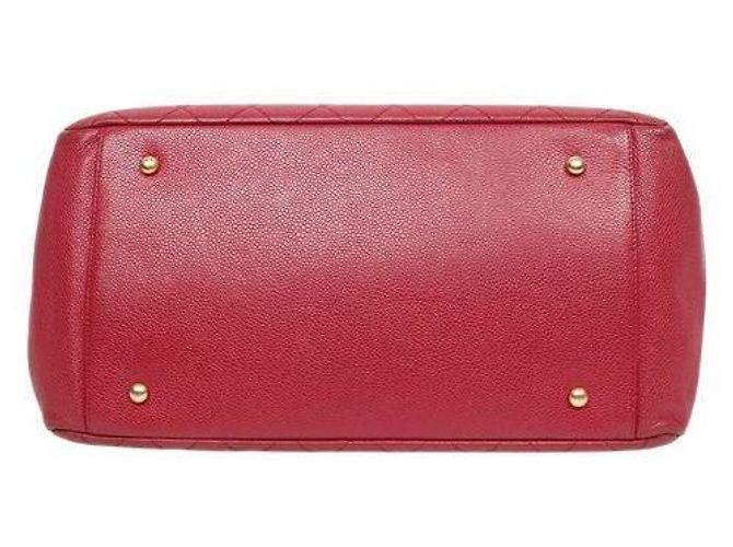Chanel Borsa a Spalla Red Caviar Big CC Granshipping Rosso - vista 4