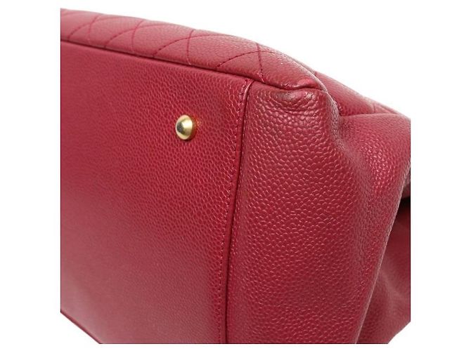 Chanel Borsa a Spalla Red Caviar Big CC Granshipping Rosso - vista 6