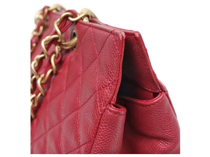 Chanel Borsa a Spalla Red Caviar Big CC Granshipping Rosso - vista 7
