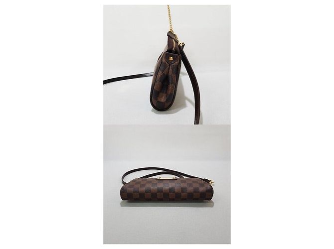 Louis Vuitton Clutch Damier Eva Marrone - vista 4
