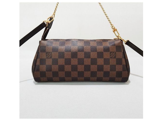 Louis Vuitton Clutch Damier Eva Marrone - vista 5