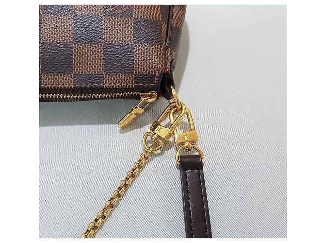 Louis Vuitton Clutch Damier Eva Marrone - vista 6