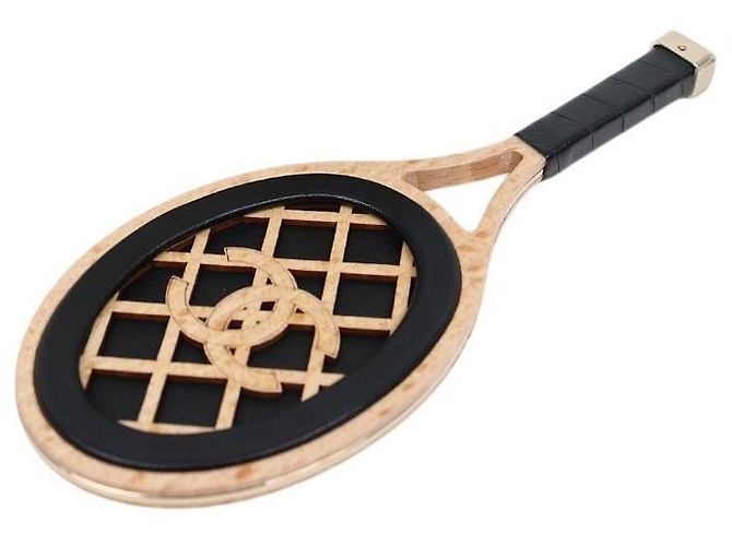 Chanel Mini borsa a tracolla a forma di racchetta da tennis bianca Bianco - vista 9