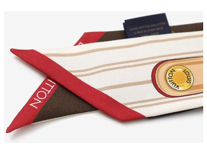 Louis Vuitton Bufanda Bandana Neverfull BB Marrón Castaño - vista 8