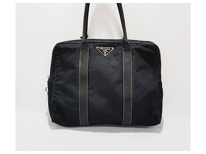 Tote Prada Borsa a spalla in nylon Nero - vista 2