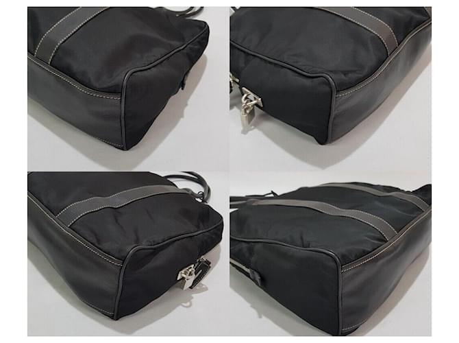 Tote Prada Borsa a spalla in nylon Nero - vista 8