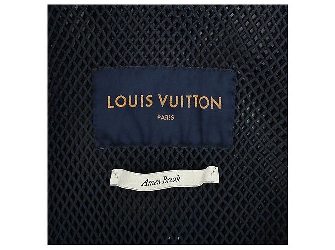Louis Vuitton Men's Gradient Monogram Mesh Hooded Jacket Orange Blue - view 10
