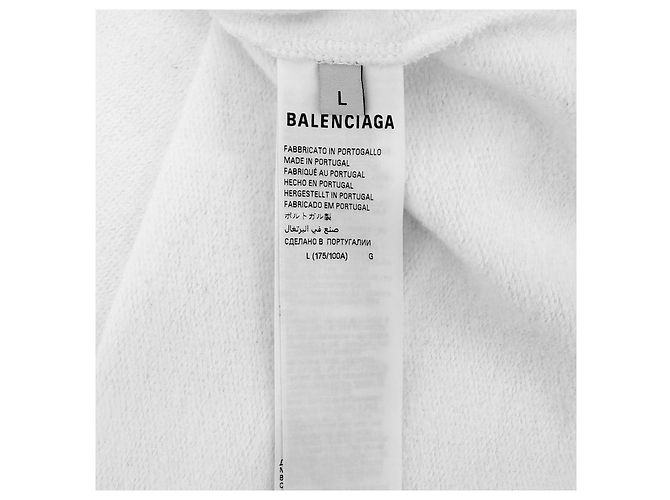 Balenciaga Giacca con cappuccio Icon Wet Brush da uomo bianca Bianco - vista 10