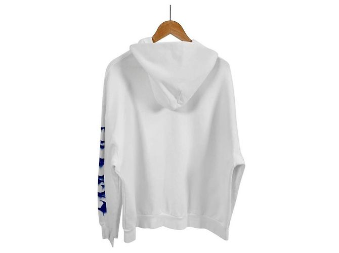 Balenciaga Giacca con cappuccio Icon Wet Brush da uomo bianca Bianco - vista 4