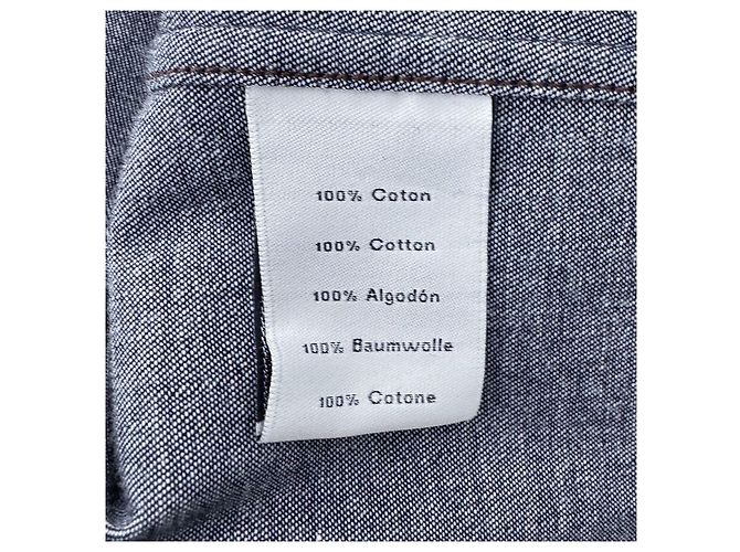 Hermès Men's Madison Collar Zip Jacket Indigo Blue - view 12