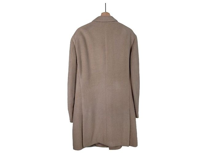 Brunello Cucinelli Men's Alpaca Wool Single Coat Ivory White - view 4