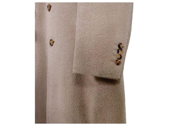 Brunello Cucinelli Men's Alpaca Wool Single Coat Ivory White - view 6