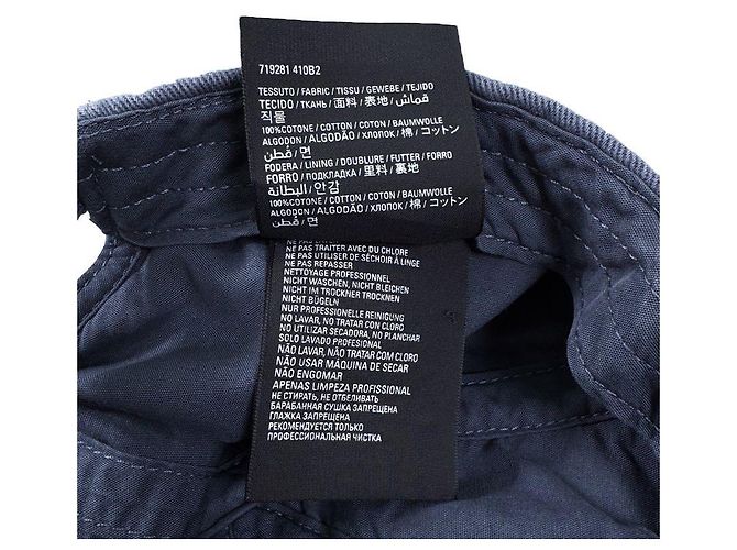 Day Balenciaga Blauer, bestickter, abgenutzter Denim-Baseball-Cap - Ansicht 12