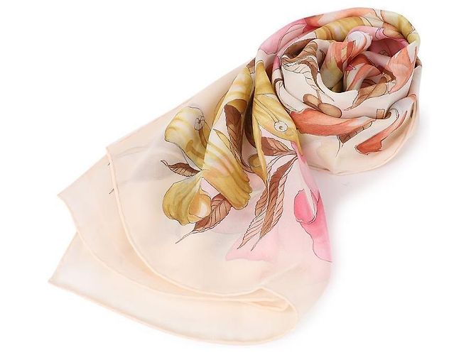 Salvatore Ferragamo Sciarpa con stampa di ibisco Bianco - vista 3